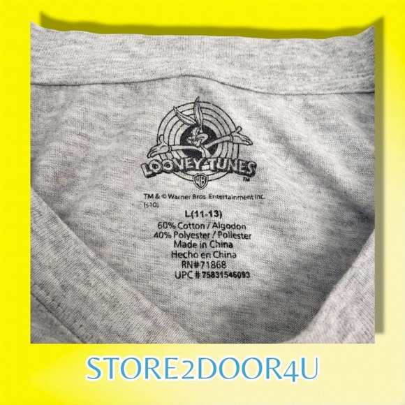 Looney Tunes Warner Brothers Juniors Tweety Bird Graphic T-Shirt L (11-13) - Picture 3 of 6